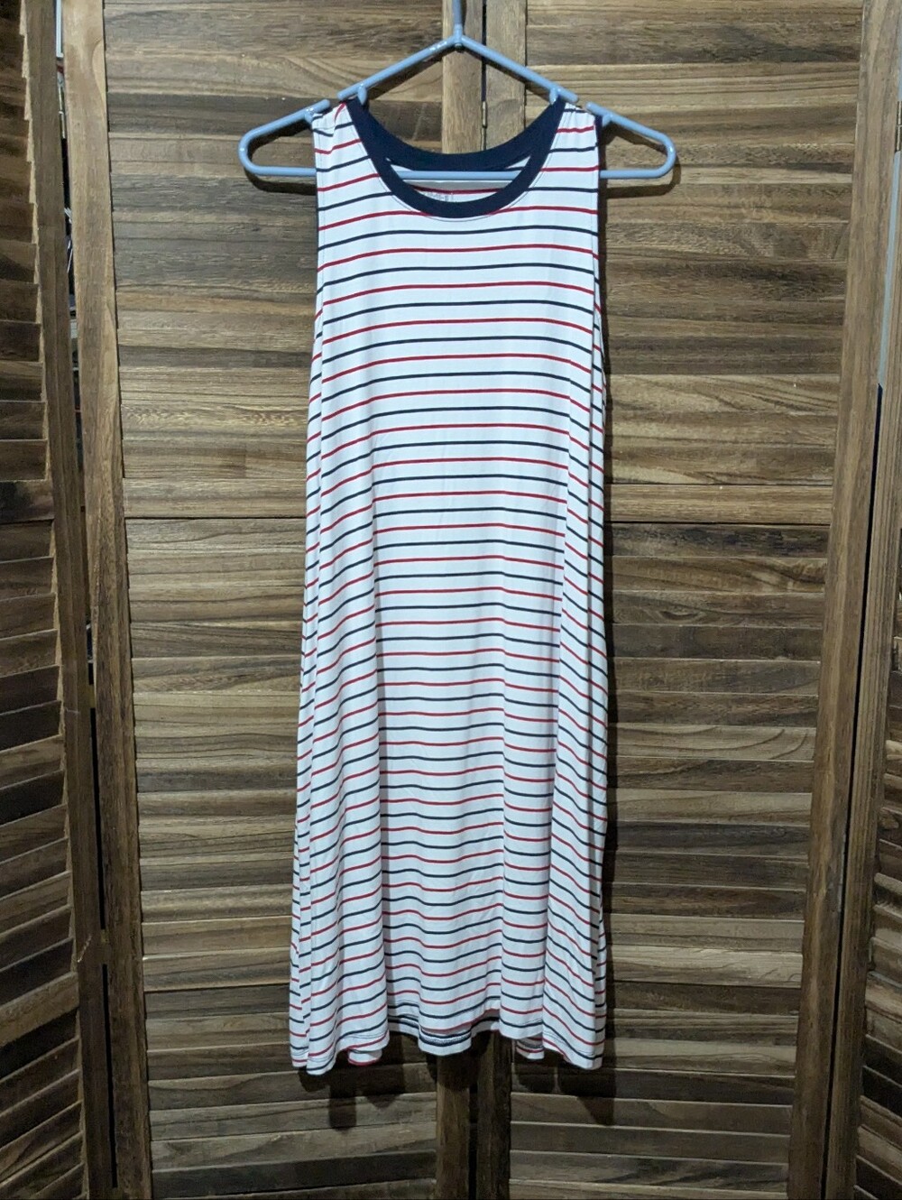 Time and Tru Striped Sleeveless Tank Dress – Size Large